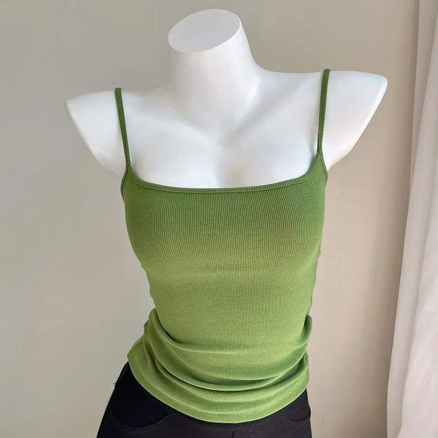 Camis Women Various Colors Sexy Casual Simple All-match Fashion Ladies Temperament Ins Summer Classic Basic Ulzzang Korean Style