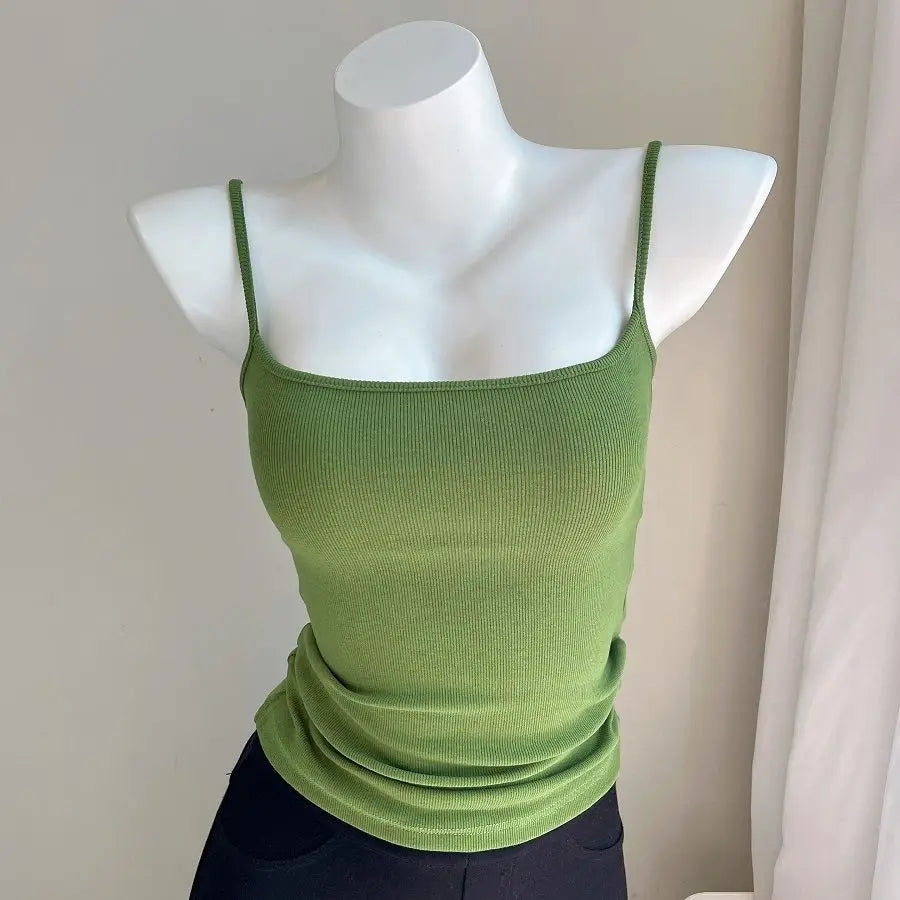 Camis Women Various Colors Sexy Casual Simple All-match Fashion Ladies Temperament Ins Summer Classic Basic Ulzzang Korean Style