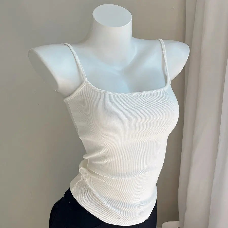 Camis Women Various Colors Sexy Casual Simple All-match Fashion Ladies Temperament Ins Summer Classic Basic Ulzzang Korean Style