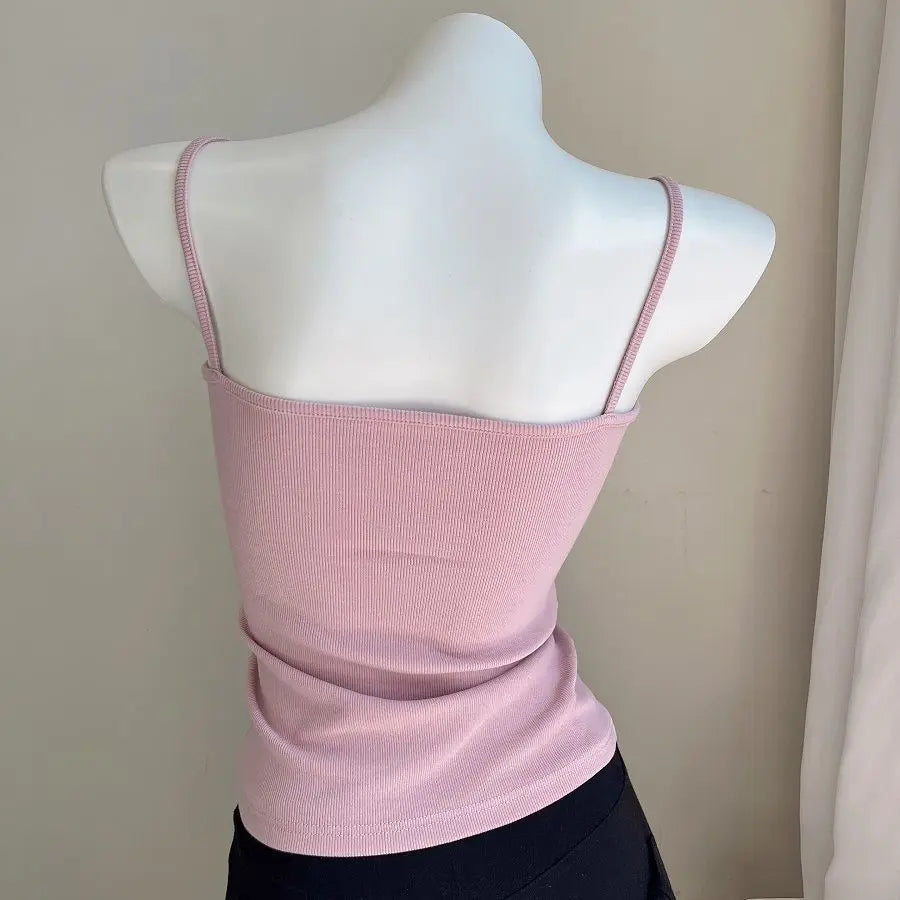Camis Women Various Colors Sexy Casual Simple All-match Fashion Ladies Temperament Ins Summer Classic Basic Ulzzang Korean Style
