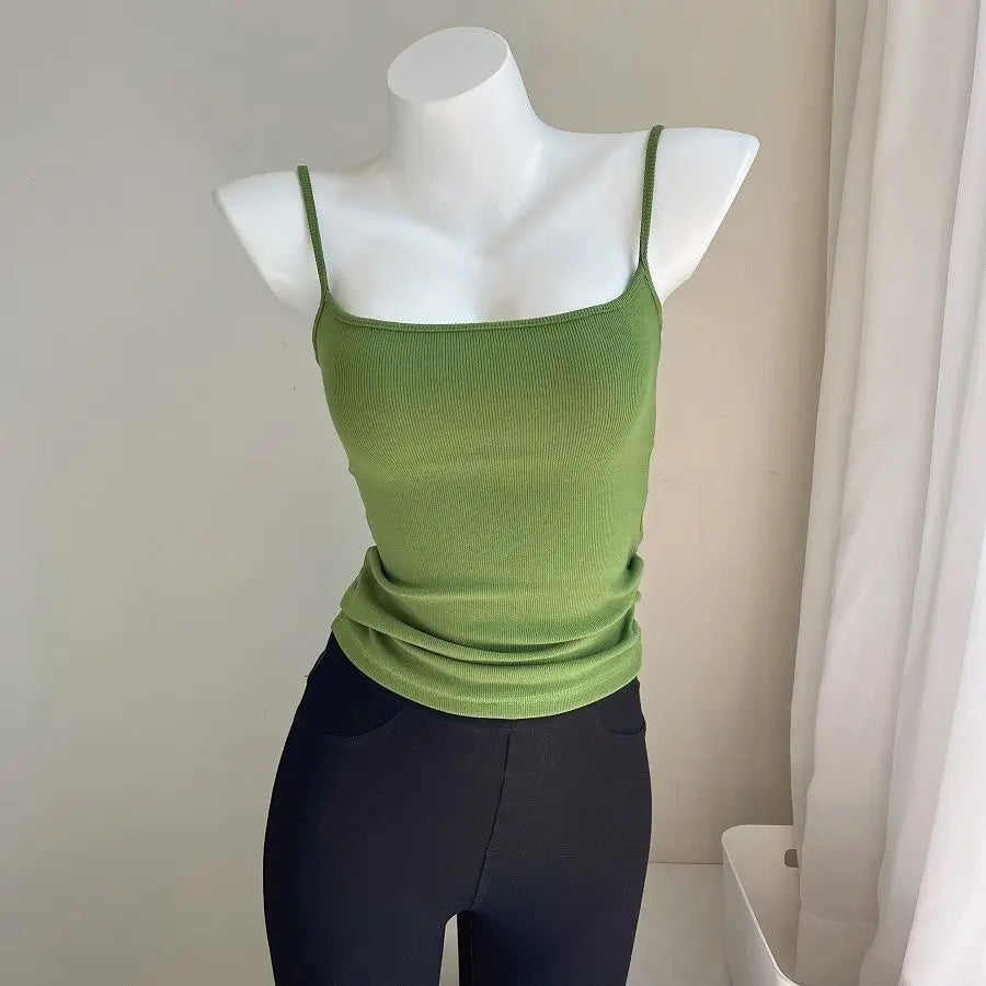 Camis Women Various Colors Sexy Casual Simple All-match Fashion Ladies Temperament Ins Summer Classic Basic Ulzzang Korean Style