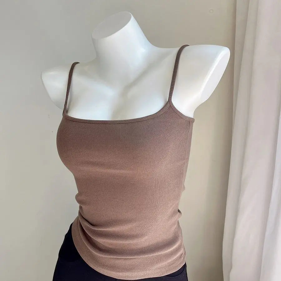 Camis Women Various Colors Sexy Casual Simple All-match Fashion Ladies Temperament Ins Summer Classic Basic Ulzzang Korean Style
