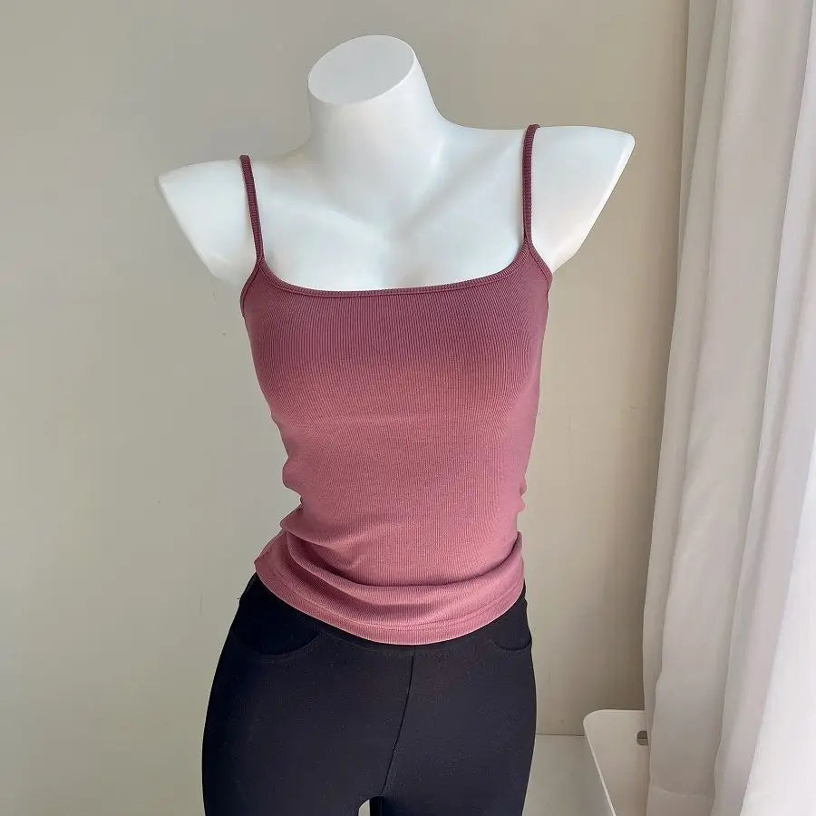 Camis Women Various Colors Sexy Casual Simple All-match Fashion Ladies Temperament Ins Summer Classic Basic Ulzzang Korean Style